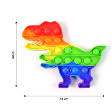 Dinosaur Shaped Rainbow Pop It Fidget Toy (1 Pc)